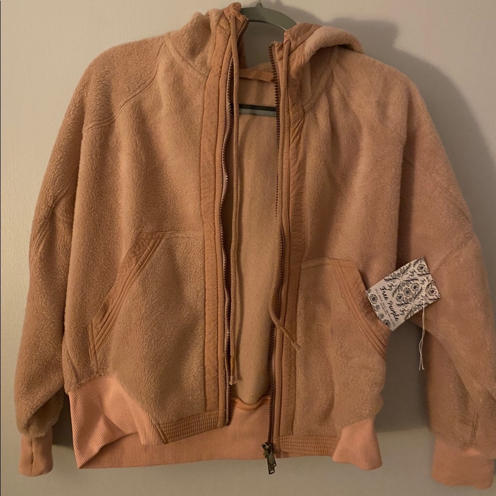 NWT Free People Zip Up Fleece